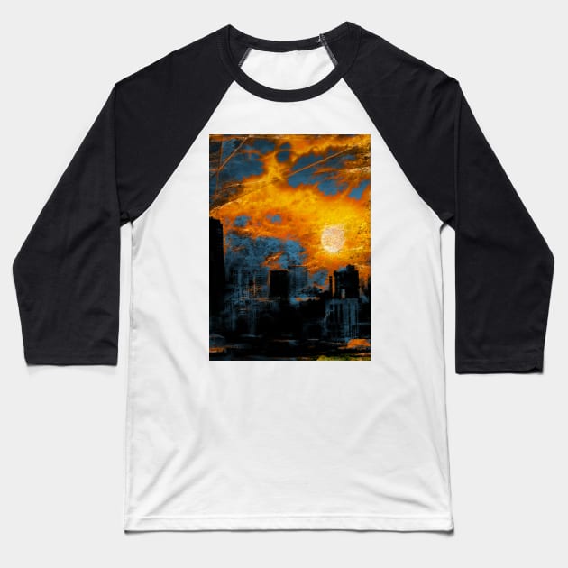 Waterfront Abstraction Baseball T-Shirt by rolffimages